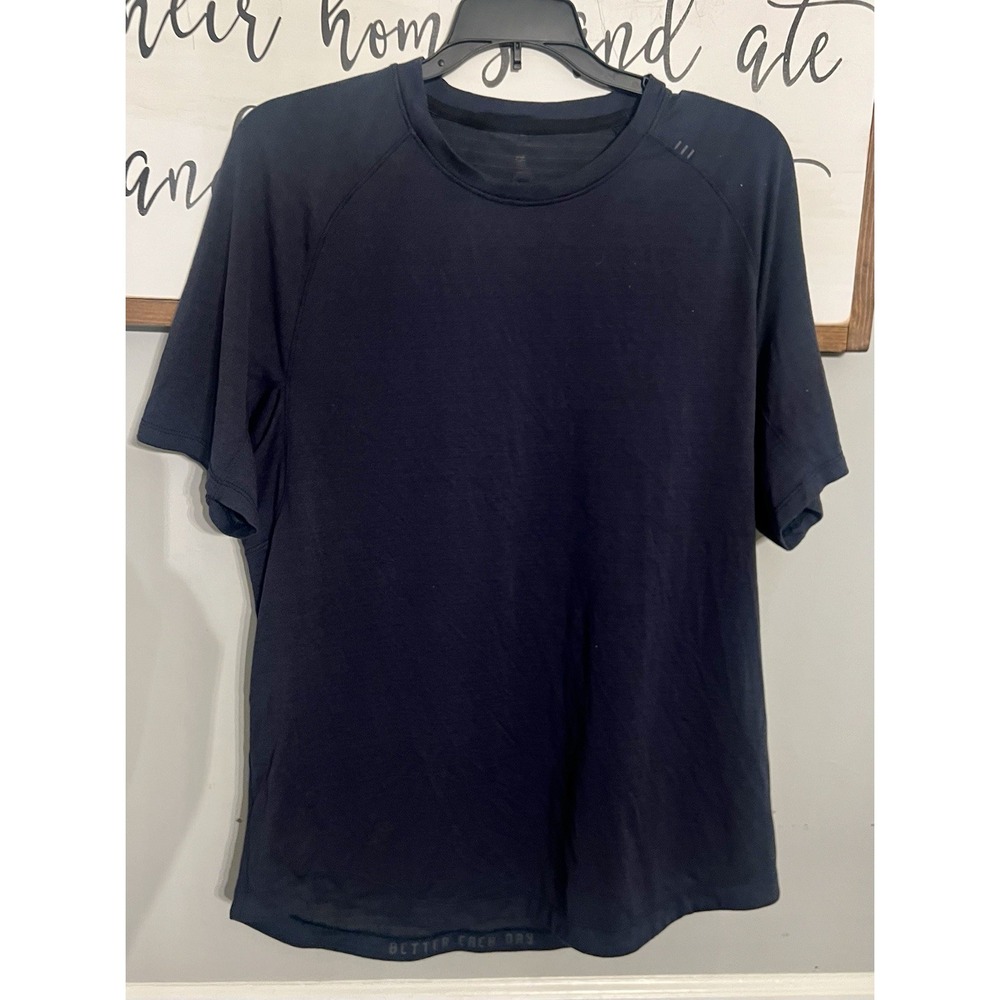 Lululemon Metal Vent Tech Short Sleeve Shirt Blue Size S?? (no tag- see Measure)